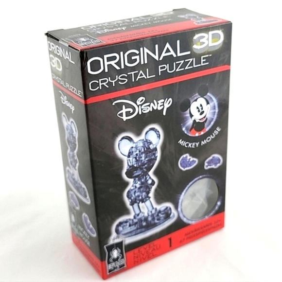 New in box, sealed, Disney Bepuzzled Mickey Mouse Original 3D Crystal Puzzle 47 - Picture 2 of 10